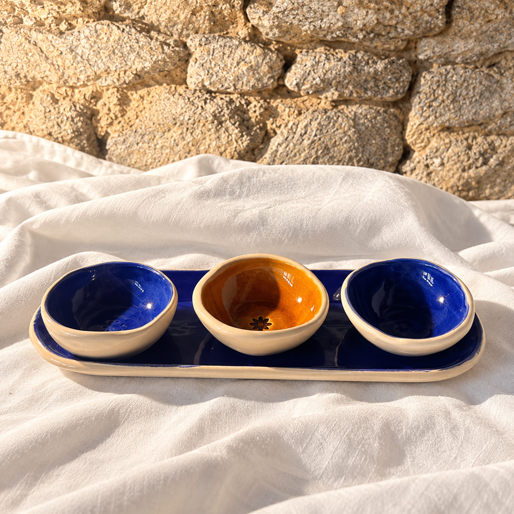 Repose-cuillère DOUCE Bleu Majorelle