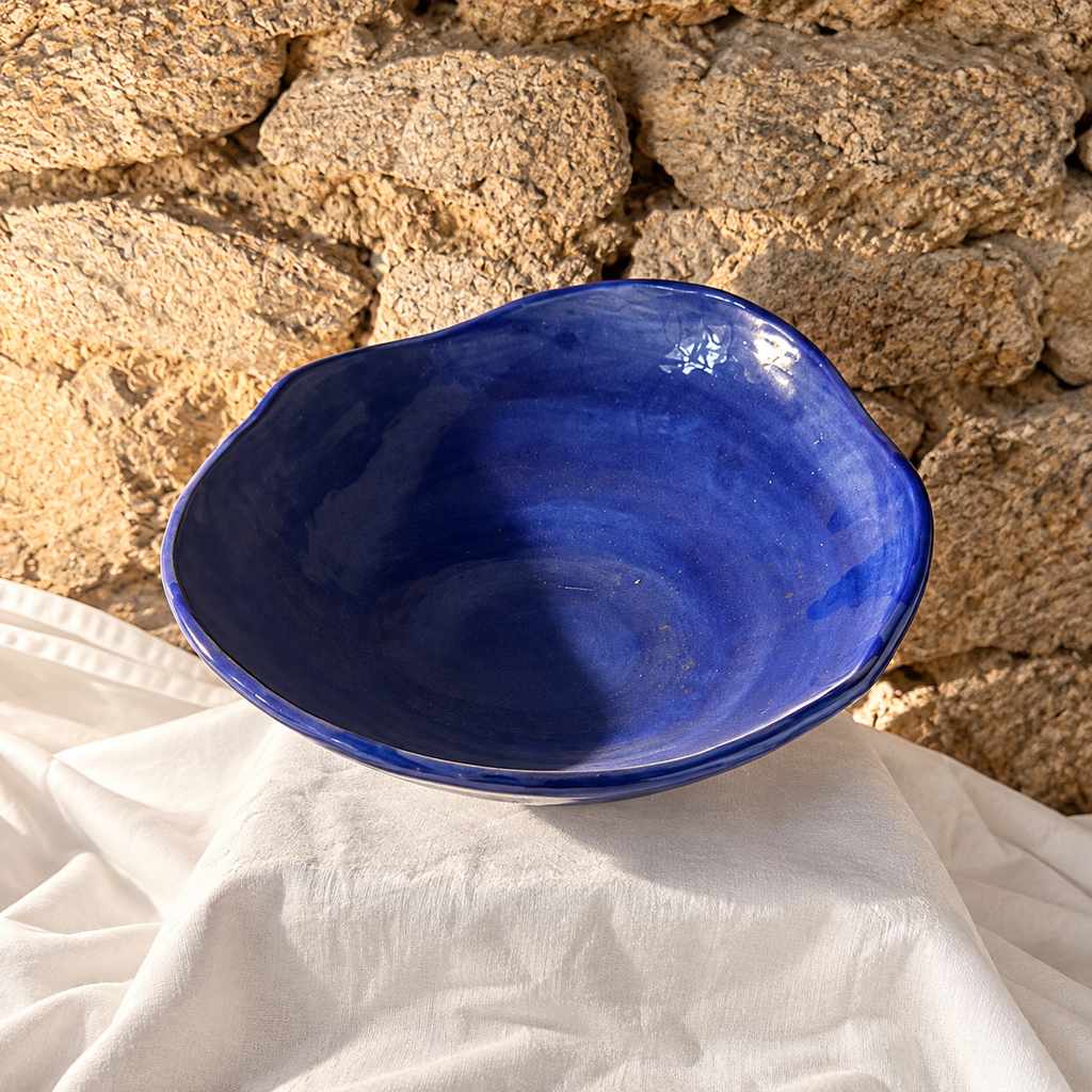 Centre de table ANCRAGE Bleu Majorelle