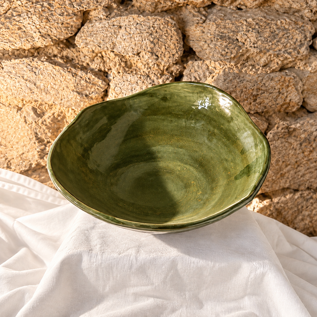 Centre de table ANCRAGE Vert Olive