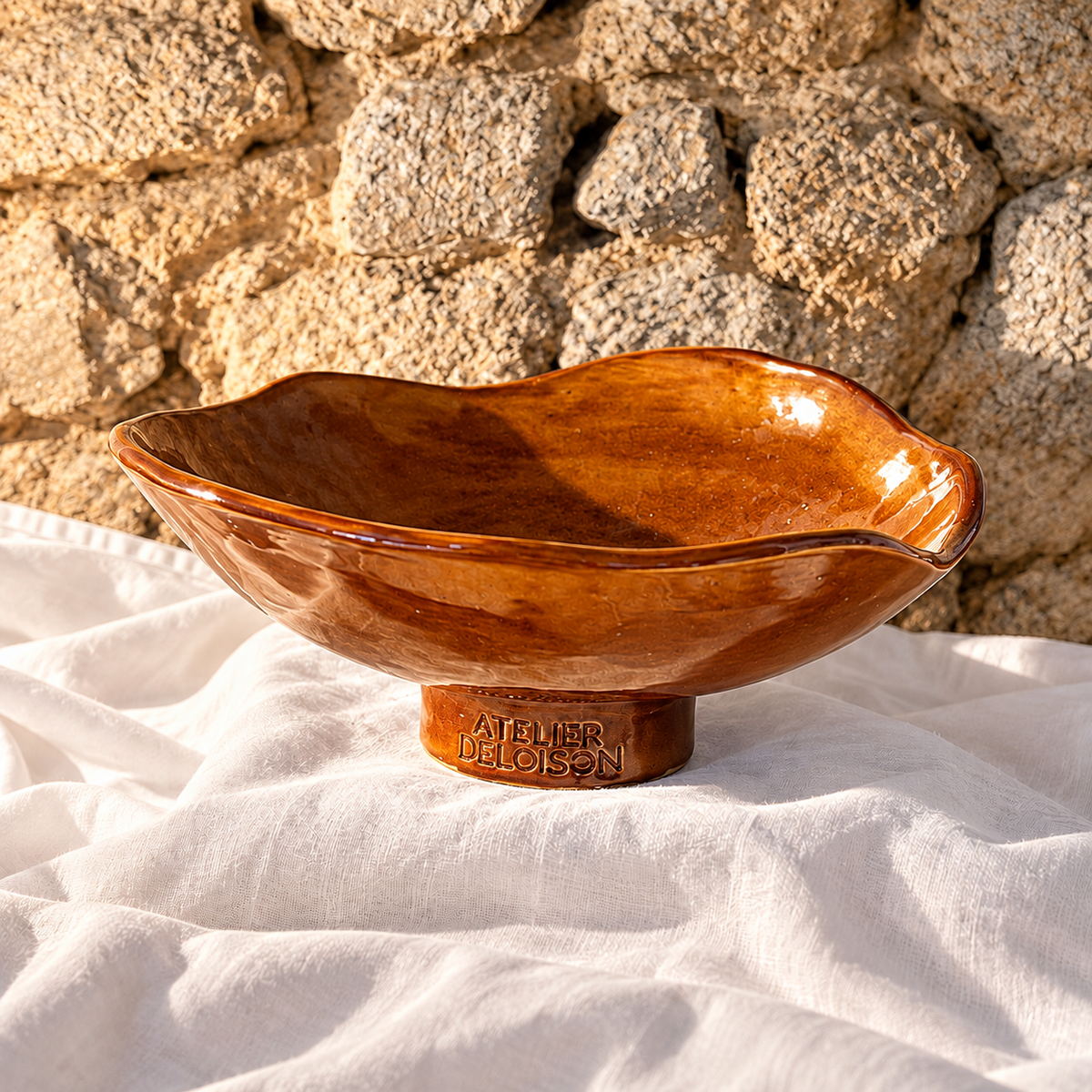 Centre de table ANCRAGE Cognac